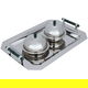 طقم طوفرية أستيل السيف غاليري، 2 تمرية، غطاء، يد رخامي، 3قطع - فضي product image 1