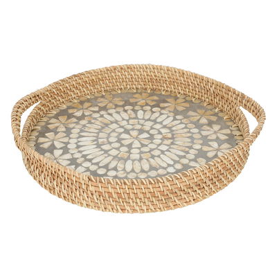 Tofaria Al Saif Gallery Wicker Toufia, Round - Gray product image 2