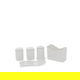 طقم سفرة بورسلان السيف غاليري، 76 قطعة - أبيض product image 3