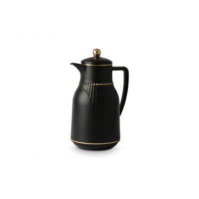 Al Saif Gallery Sawar Gallery 2 thermos, 1 liter, thermal glass inner shell, plastic outer shell - black product image 1