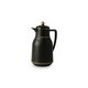 Al Saif Gallery Sawar Gallery 2 thermos, 1 liter, thermal glass inner shell, plastic outer shell - black product image 1