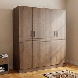 خزانة ملابس خشب MDF، 54×160×200 سم 4 ابواب - بني product image