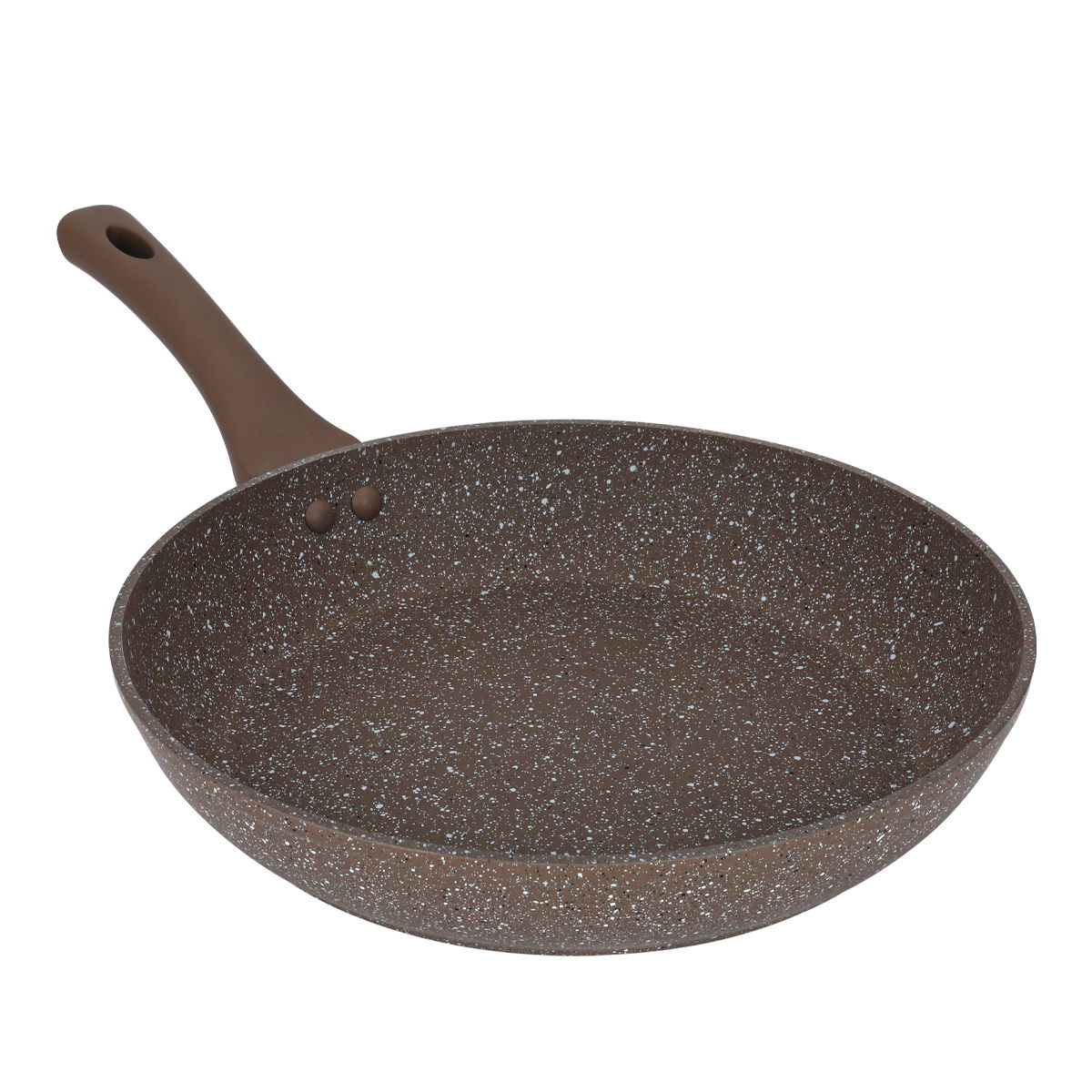 Rocky granite frying pan, 28cm - brown product image 2