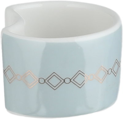 طقم تقديم سفرة بورسلان السيف غاليري، 166 قطعة، نقش فضي - أبيض رمادي product image 19