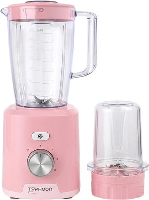 خلاط كهربائي و مطحنة تايفون، 650 واط، 1.8 لتر، TY-02-003 P - بينك product image