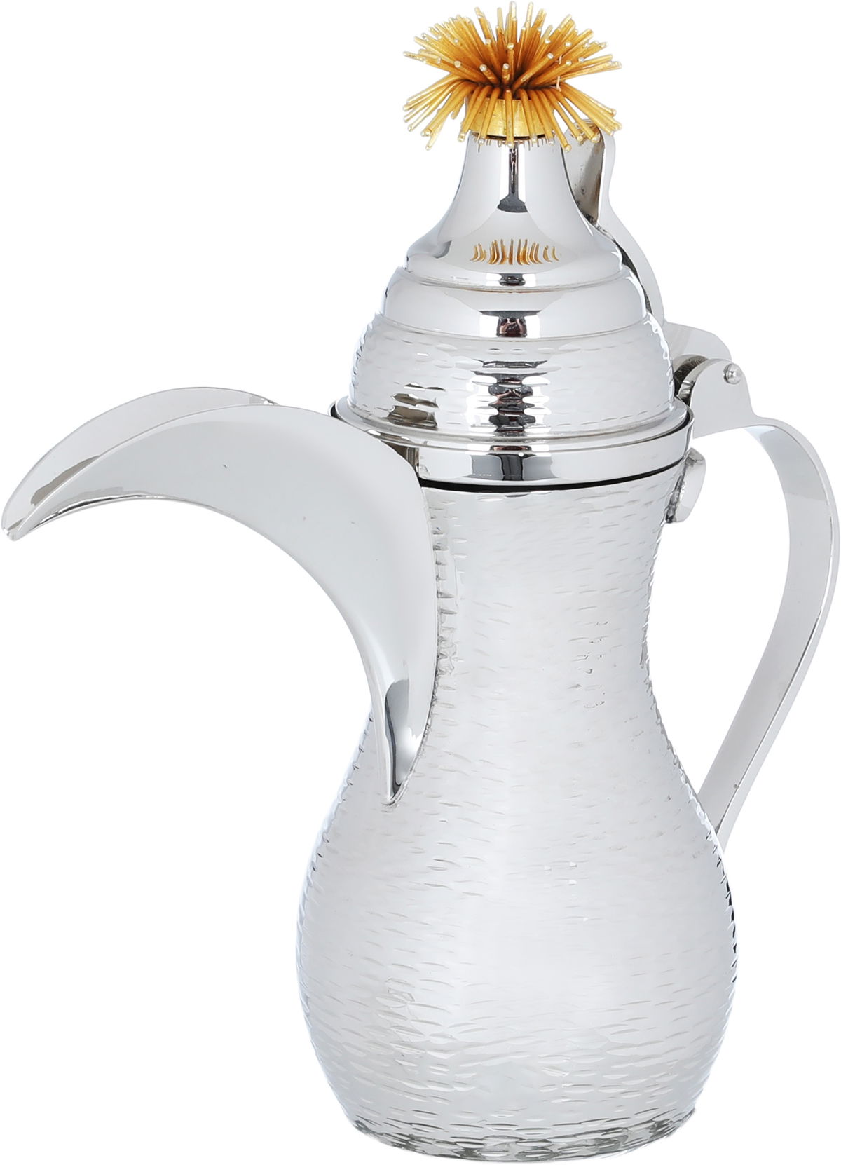 طقم ضيافة قهوة أستيل (دلة +تمرية +صحن نوا)السيف غاليري، 4 قطع، قاعدة دائري - فضي product image 3
