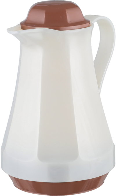 Rotpunkt 430 Thermos, 1 Liter, Glass Inner Container, Plastic Outer Body - Off-White Brown product image 4