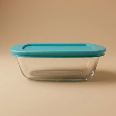 صينية فرن زجاج بغطاء بايركس، 10×17 سم، مستطيل، فرنسي - شفاف product image 1