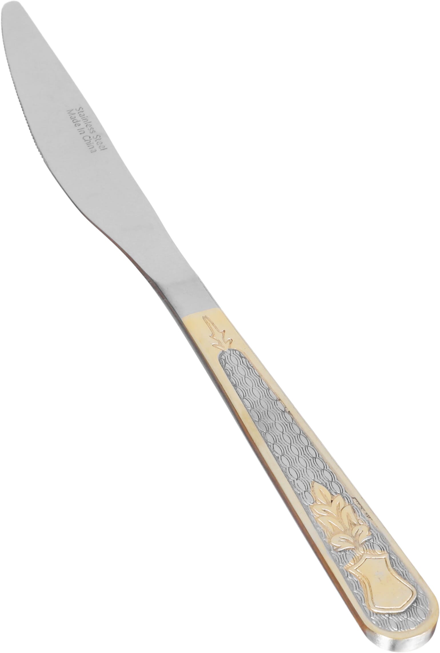طقم ملاعق استيل مع حقيبة السيف غاليري، 24 قطعة، نقش ذهبي - فضي product image 5