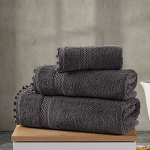 منشفة قطن، 1 قطعة، 170 × 90 سم - اسود product image