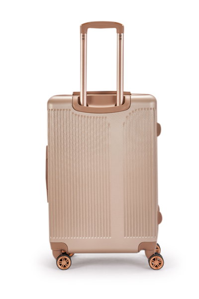 طقم شنط سفر ABS ليمرا، 4 مقاسات، 4 عجلات، بزاوية 360 درجة، OT-501862 - ذهبي product image 5