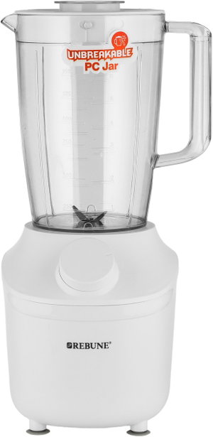 خلاط كهربائي ومطحنة ريبوني، 650 واط، 1.8 لتر، سرعتين، RE-2-195 - ابيض product image
