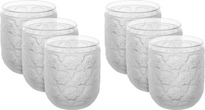 طقم كاسات زجاج السيف غاليري، 6 قطع، حجم وسط - ثلجي product image