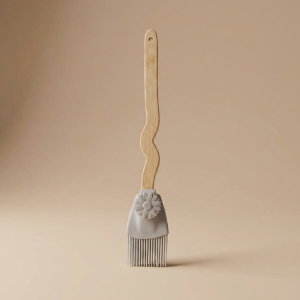 فرشاة سيليكون السيف غاليري، يد خشبي - رمادي product image