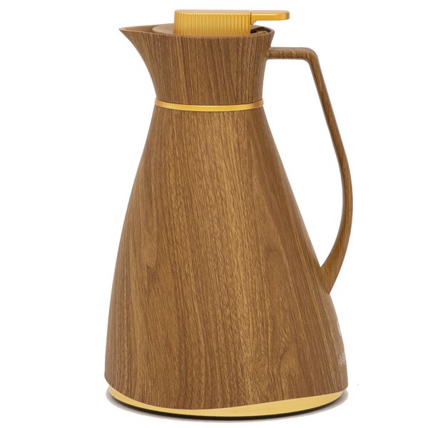Glory Chiffon Glass Thermos, 1 liter, plastic-wooden outer shell product image