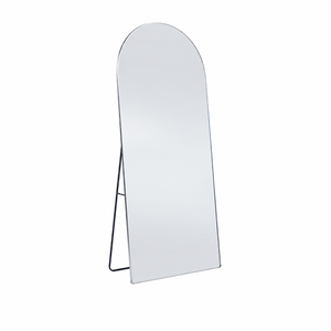 مراية ستاند زجاج، 180×60 سم، ستاند معدن - فضي product image 2