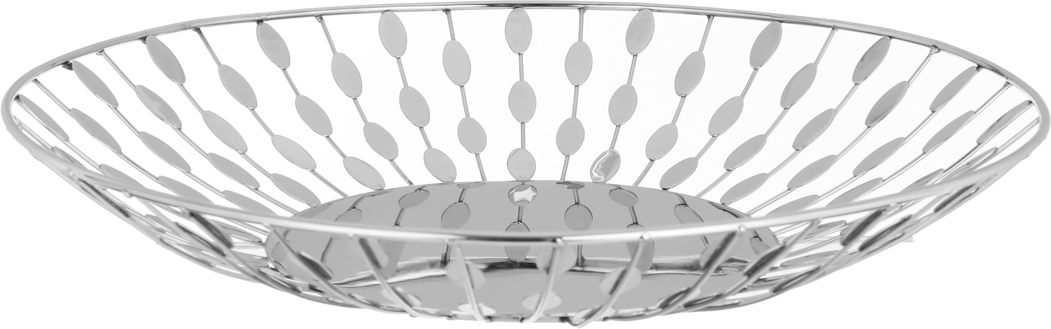Al Saif Gallery steel dessert plate, 38 x 38 x 6.5 cm, round - silver product image 2