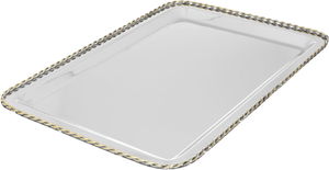 صينية تقديم أستيل السيف غاليري، 45×32×2.5 سم، مستطيل - فضي product image 3