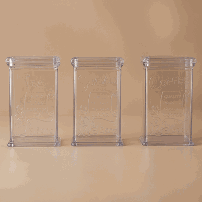 Al Saif Gallery Plastic Box Set, 500 Grams, 3 Pieces - Clear product image 1