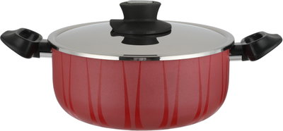 طقم قدور استيل مستر كوك، 6 قطع، غطاء ستانلس ستيل - احمر product image 4