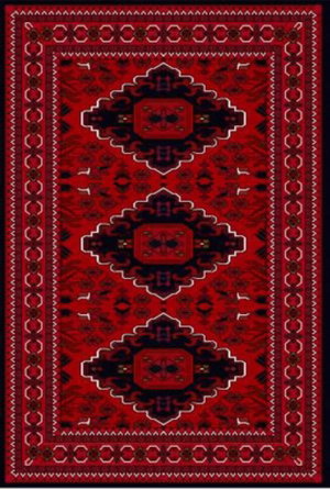 سجاده بشاير شكل مستطيل، 0.90×1.50 سم، صنع آلياً - احمر product image