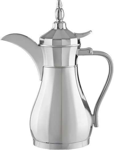 ترمس سليمان شكل دلة السيف غاليري، 1 لتر، حافظة داخلية استيل، هيكل خارجي استيل - فضي product image 2
