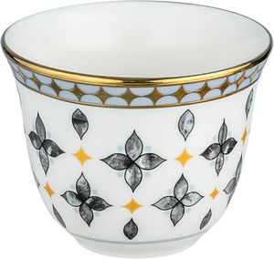 طقم فناجين قهوة عربي مع صحون بورسلان السيف غاليري، 12 قطعة، ، عربي - متعدد الالوان product image 2