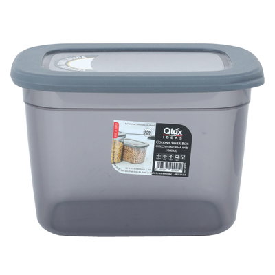 Al Saif Gallery Plastic Storage Box, 1.3 Liter - Transparent Grey product image 2