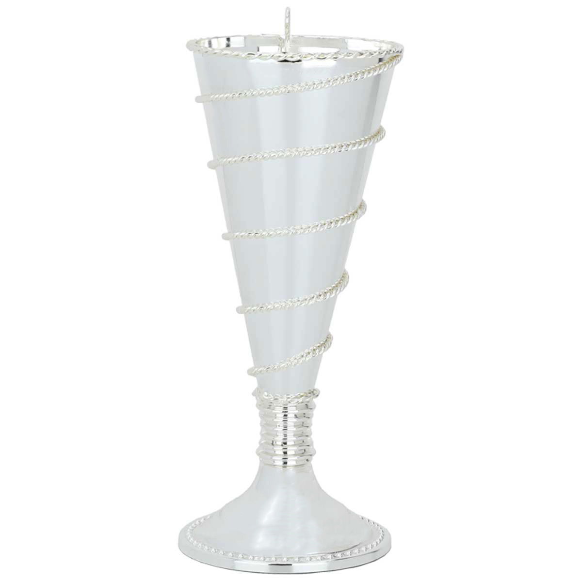 مبخرة استيل السيف غاليري، 9x9x22 سم، خط حلزوني - فضي product image