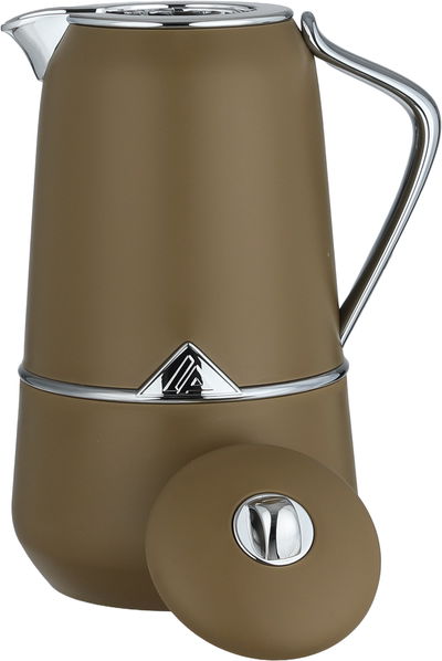 طقم ترامس لالوزا، قطعتين، 0.7 / 1 لتر، حافظة داخلية زجاج، يد فضي، غطاء ضغاط - زيتي فضي product image 5