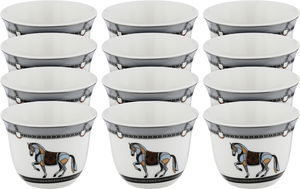 Al Saif Gallery Saudi Porcelain Coffee Cup Set, 12 Pieces - Multicolor product image