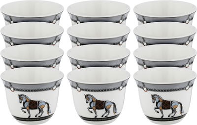 طقم فناجين قهوة سعودي بورسلان السيف غاليري، 12 قطعة - متعدد الألوان product image 1
