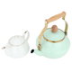 Al Saif Gallery Steel Samovar Teapot Set, 2/0.75 Liter, 2 Pieces - White Green product image 2