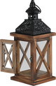 Al Saif Gallery Ramadan lantern, multi-material, 12x12x30cm - black brown product image 3