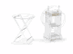 طقم طاولات اكرايلك، 4 قطع - شفاف ذهبي product image 2