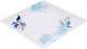 Al Saif Gallery plastic serving tray, 23 x 23 x 2 cm, square - white product image 2