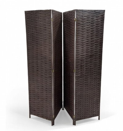 فاصل للغرف خشب الخيزران، 5×178×180 سم، 4 الواح - بني product image 3