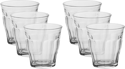 Al Saif Gallery Max glass cups set, ribbed, 6 pieces - clear product image 1