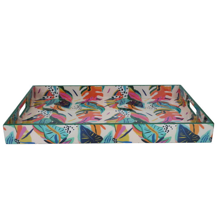 Al Saif Gallery plastic serving topper, 20 x 12 x 2 cm, rectangular, green-coloured product image 2