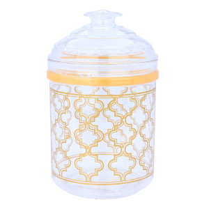 Al Saif Gallery plastic container, 950 ml, round - gold product image 2