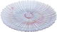 Alsaif Gallery Glass Dessert Serving Platter, 32.5x32.5x2.5 cm - Clear Blue product image 2