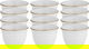 Al Saif Gallery porcelain Arabic coffee cups set, hexagonal shape, 12 pieces - light gray product image 1