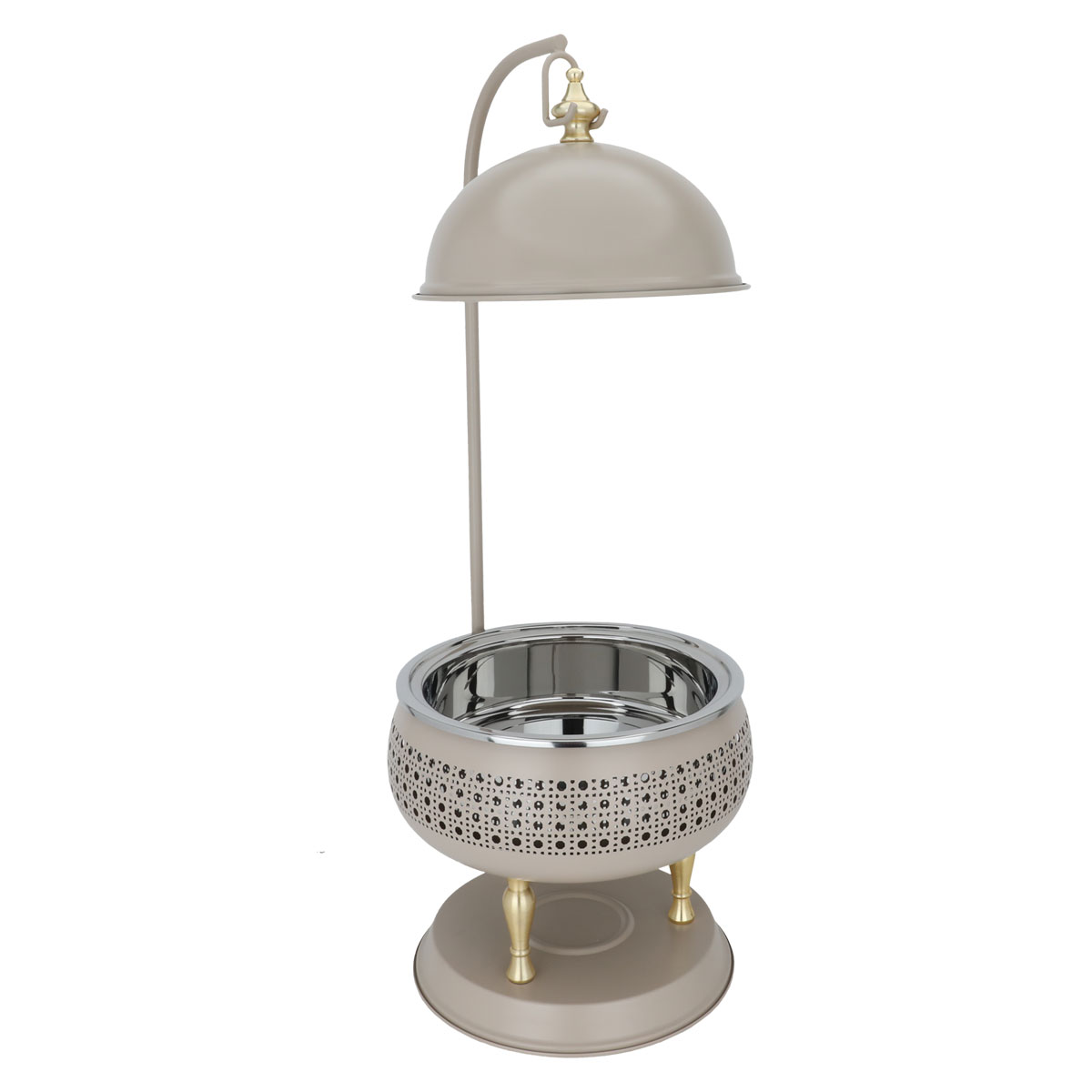 Al Saif Gallery India Steel Food Warmer, 3 Liters - Beige product image 2