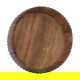 Al Saif Gallery Wooden Serving Bowl, 19 cm, Deep Round - Wooden product image 2