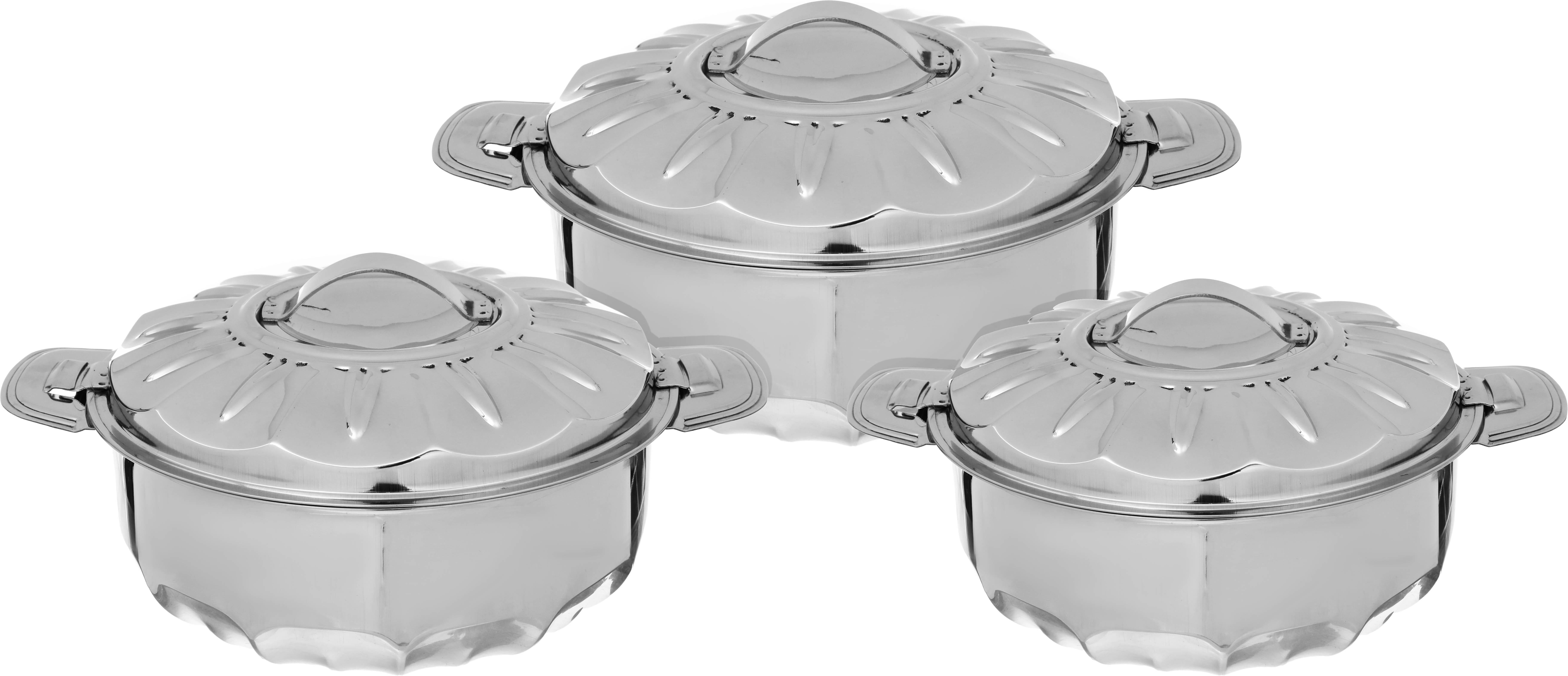 طقم حافظات طعام استيل ماجليت، 3 قطع - فضي product image