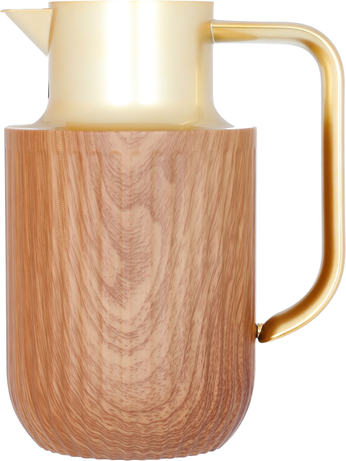 Everest Laura Thermos, 1 liter, golden handle, thermal glass inner shell, plastic outer shell - brown product image 1