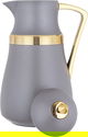 Al Saif Gallery Najd thermos set, 1/1 liter, thermal glass inner shell, plastic outer shell - golden cappuccino product image 9