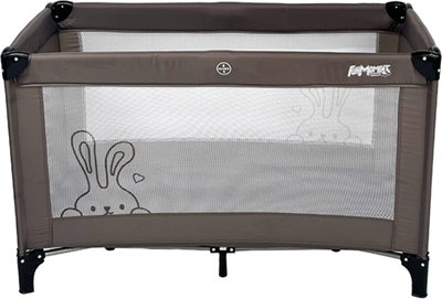 سرير اطفال فان مومنت، 125×65 سم، قابلة للطي - بني product image 1