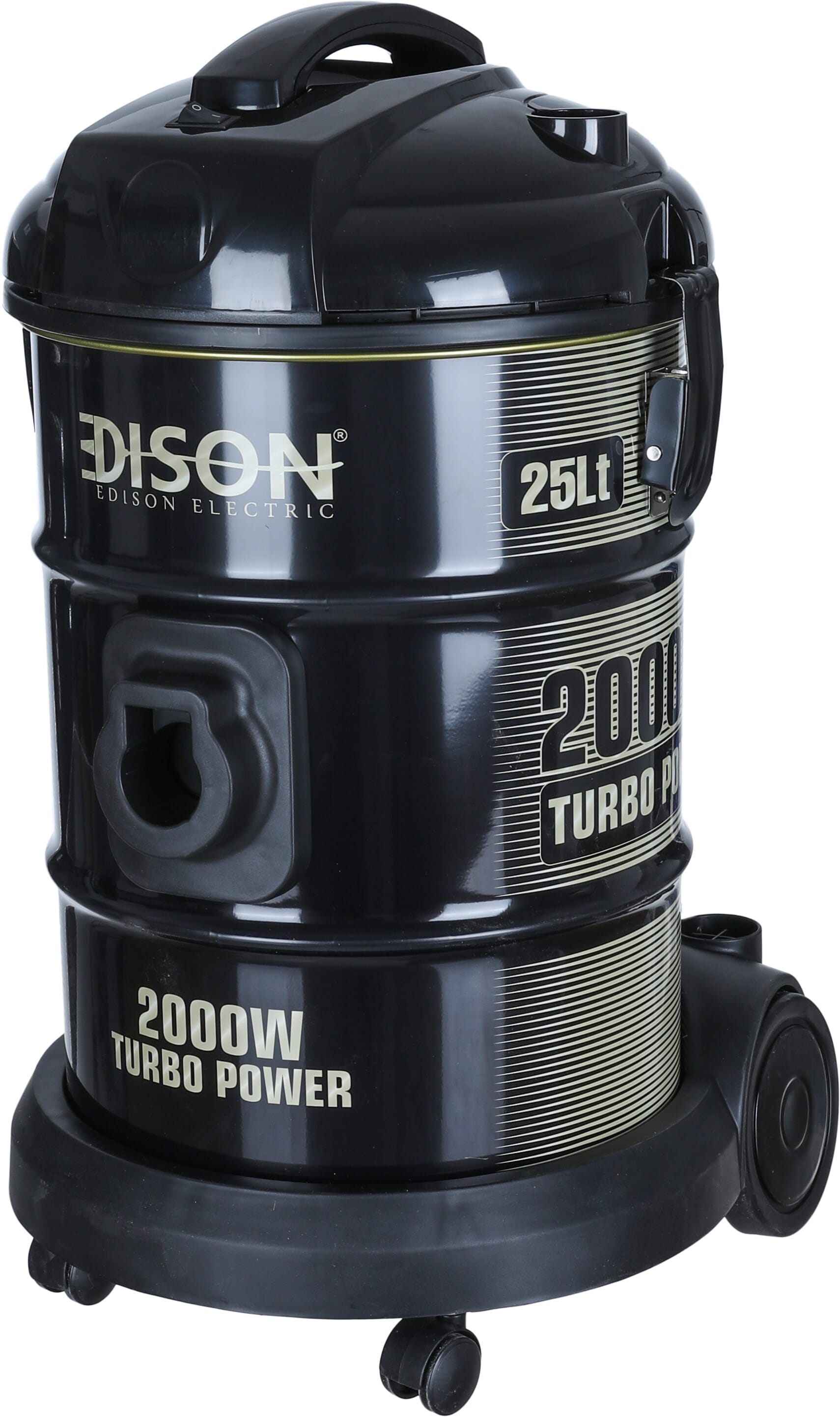 مكنسة كهربائية تيربو برميل إديسون، 2000 واط، 25 لتر، ZL16-31H - أسود ذهبي product image 2