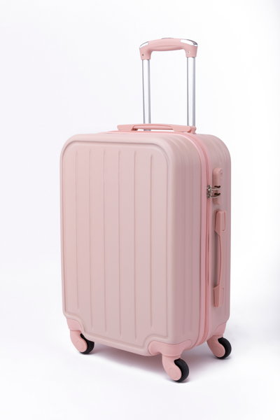 طقم شنط سفر ABS ليمرا، 5 مقاسات، 4 عجلات، زاويه 360 درجة، LMA-1127 - وردي product image 2